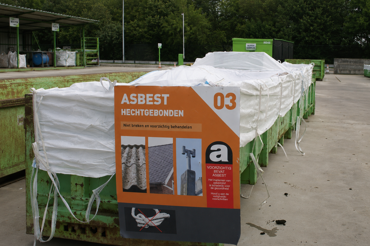 Asbest blootstelling en herkennen op recyclageparken